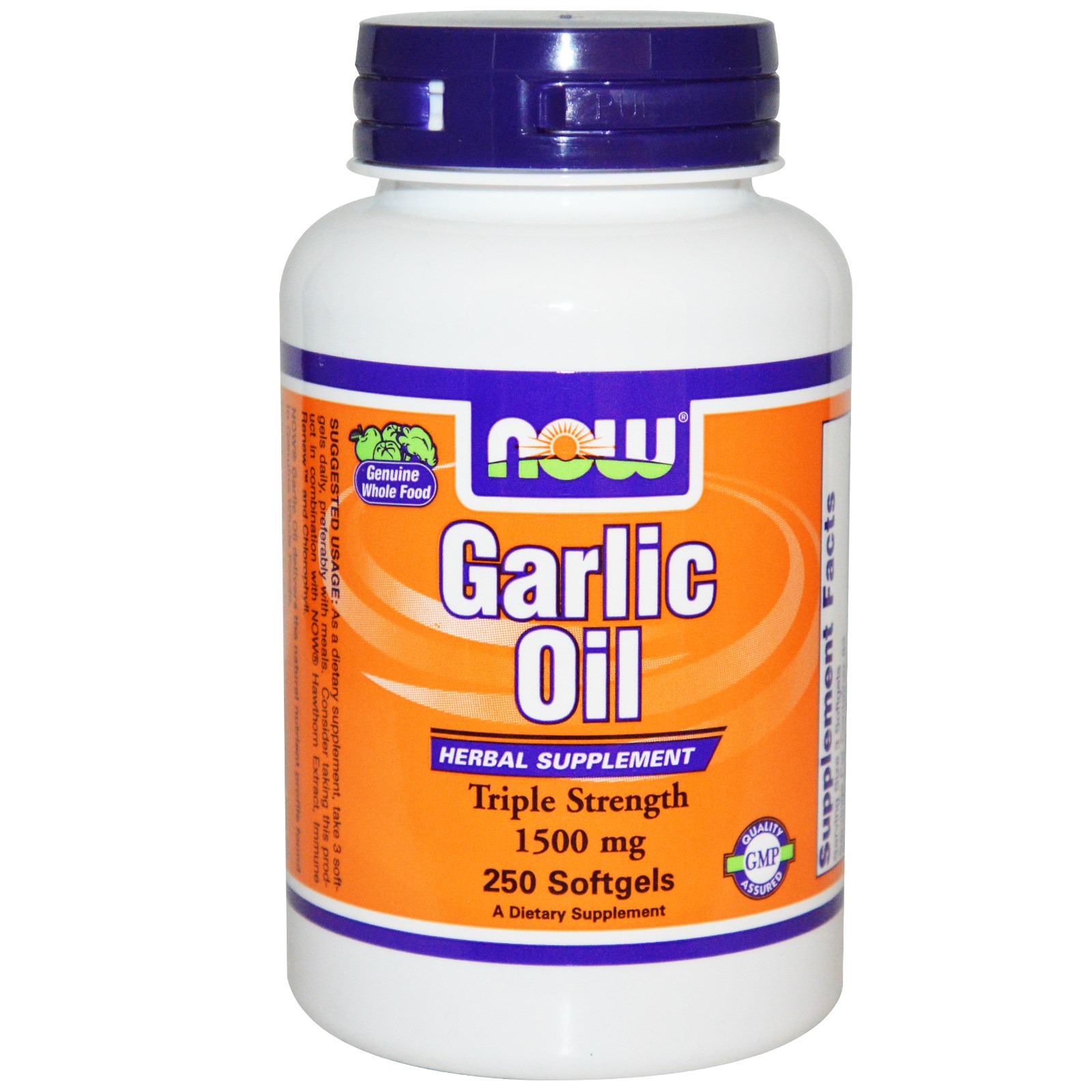 NOW Foods, Garlic Oil, 1,500 mg, 100 Softgels