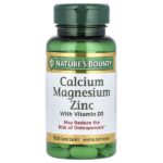 Nature’s Bounty, Calcium Magnesium Zinc with Vitamin D3, 100 Coated Caplets