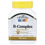 21st Century, B-Complex plus Vitamin C, 100 Tablets