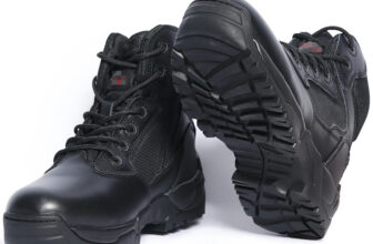 Men’s Tactical Safety Work Boots – Black High-Top