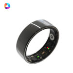 RM1B Steel Smart Ring for Men Women HealthWear App 5 ATM Waterproof Magnetic Charging Health Tracker Heart Rate Sleep Stress