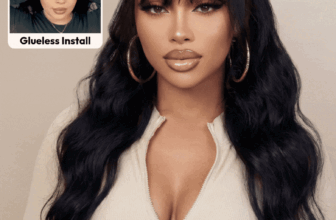 7×5 Bye-Bye Slip™ & 13×4 Pre-Everything™ Pull & Go Black Fluffy Loose Wave Wispy Bangs Glueless Wig