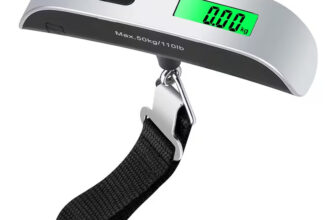 Portable Digital Luggage Scale with a Backlit LCD Display, Capable of Weighing Up to 50 Kg Or 110 Lbs, Featuring a Parts Function, Ideal for Travelers