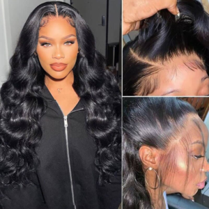 4×6 Lace Closure Wig Human Hair Natural Color Body Wave