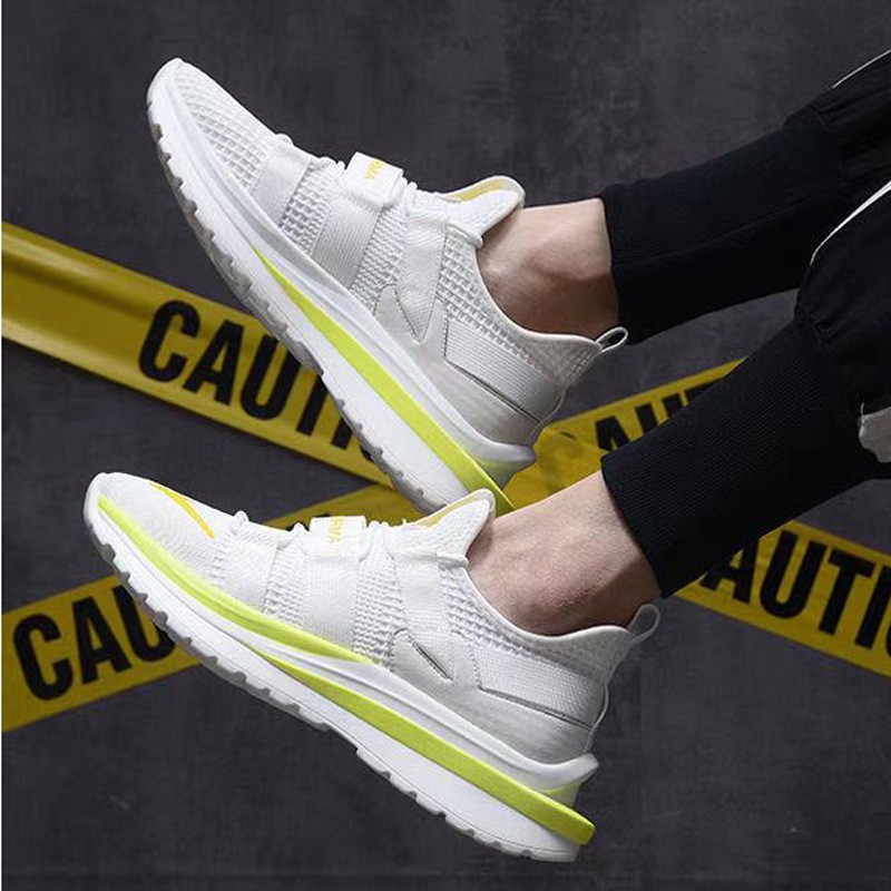 Running Shoes Breathable And Comfortable Flying Woven Men's Sports Shoes - Image 3