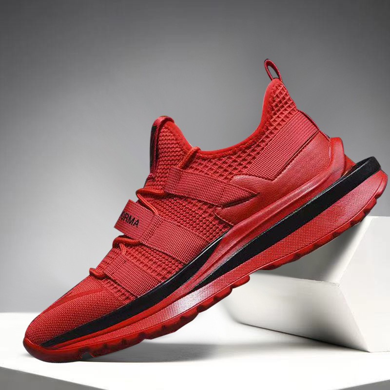 Running Shoes Breathable And Comfortable Flying Woven Men's Sports Shoes - Image 4