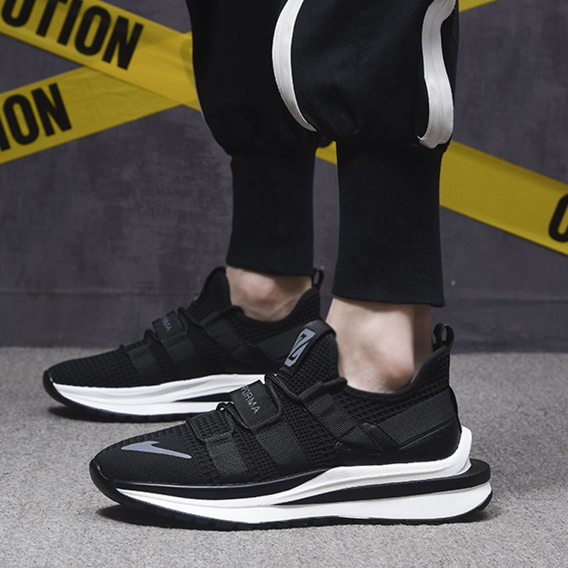 Running Shoes Breathable And Comfortable Flying Woven Men's Sports Shoes - Image 2