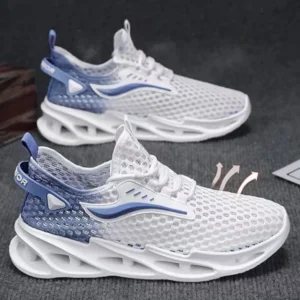 Men and Women Lace-up Sneakers Mesh Sports Shoes Fashion Hollow-sole Low Top Running Shoes