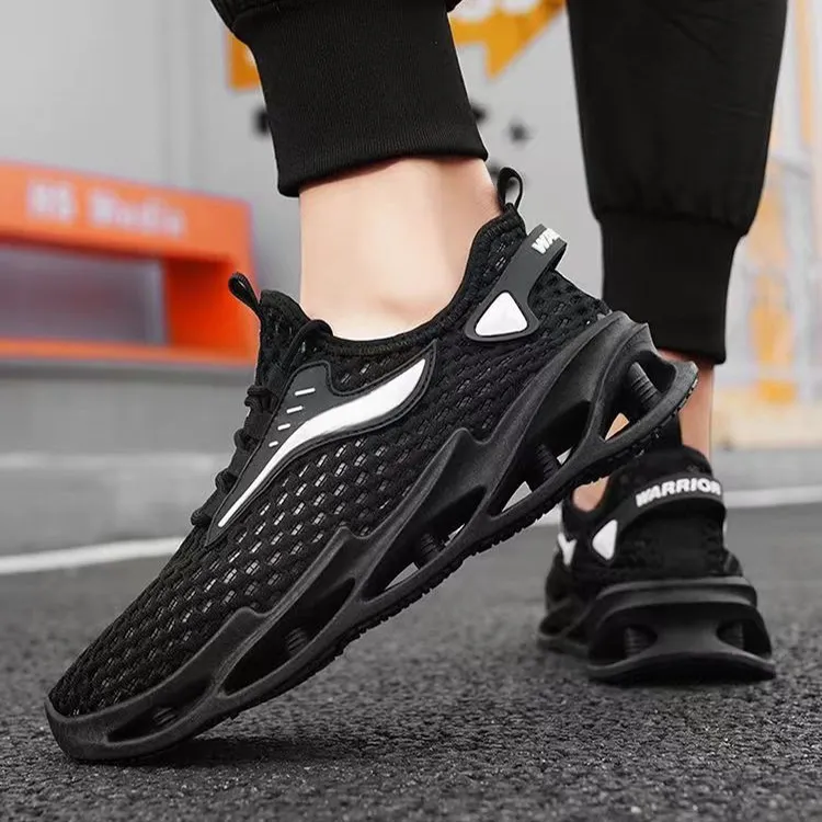 Men and Women Lace-up Sneakers Mesh Sports Shoes Fashion Hollow-sole Low Top Running Shoes - Image 4