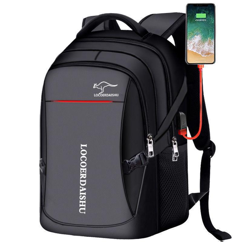 Large Capacity High Student Schoolbag Travel Men's Backpack - Image 4