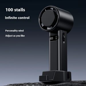 Refrigeration Handheld Turbo Fan Mini Portable Hand Fan, USB Rechargeable Personal Fan, Small Pocket Fan