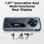 DOOGEE Rugged Smartphone 16GB RAM + 512GB ROM | 200MP AI Camera | 8680mAh Battery | 33W Fast Charging | 1.47″ Rear Display | IP68/IP69K Waterproof | MIL-STD-810H