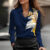 Women’s Swing Collar Draped Shirts & Blouses.