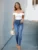 Womens Slim-Fit Stretch Jeans In European And American Sizes