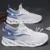 Men and Women Lace-up Sneakers Mesh Sports Shoes Fashion Hollow-sole Low Top Running Shoes
